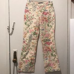Vintage Ralph Lauren floral flares cottage core